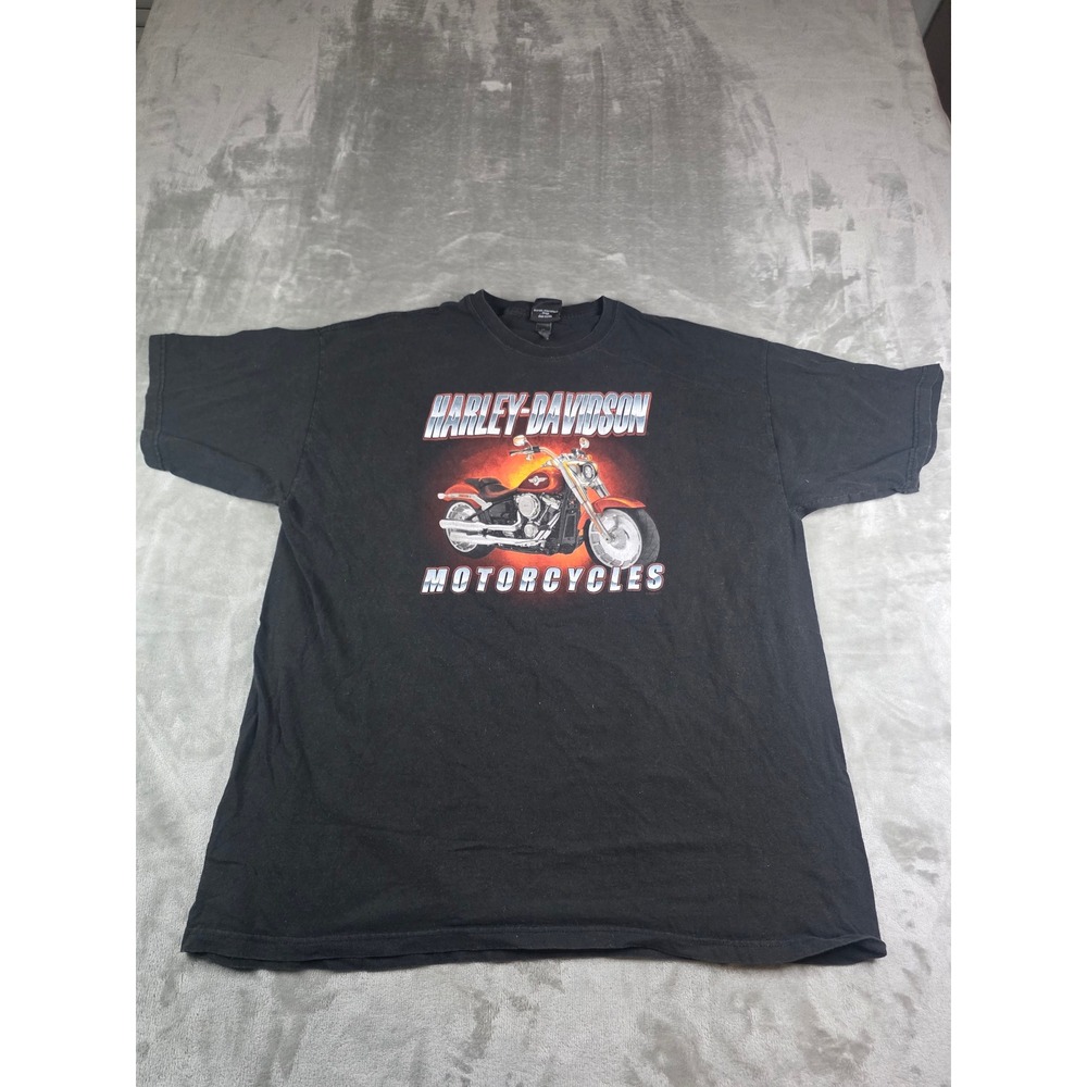 Harley-Davidson T-Shirt Mens XXL Black Zydeco Houma Louisiana Graphic Tee